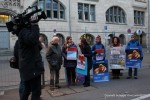 Tierschützer protestieren gegen Taubenschlag-Abbau