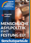 Wahlplakat Bundestagswahl Asylpolitik