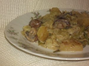 Foto: Spitzkohl-Kartoffel-Pfanne mit Pilzen