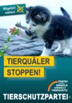 Wahlplakat Europawahl Tierquäler