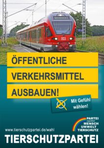 Wahlplakat Europawahl ÖPNV