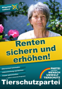 Wahlplakat Bundestagswahl Renten